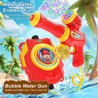 HKM-388243 2-in-1 Bubble Backpack Water Toy with Electric Blowing Function for Fun Summer Outdoor Play