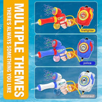 HKM-388243 2-in-1 Bubble Backpack Water Toy with Electric Blowing Function for Fun Summer Outdoor Play