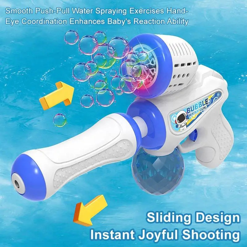 HKM-388243 2-in-1 Bubble Backpack Water Toy with Electric Blowing Function for Fun Summer Outdoor Play
