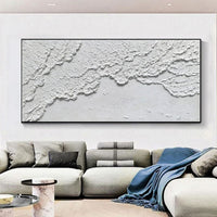 HKM-388499 Hand-Painted Ocean Waves Oil Painting for Living Room Bedroom Wall Art Decor