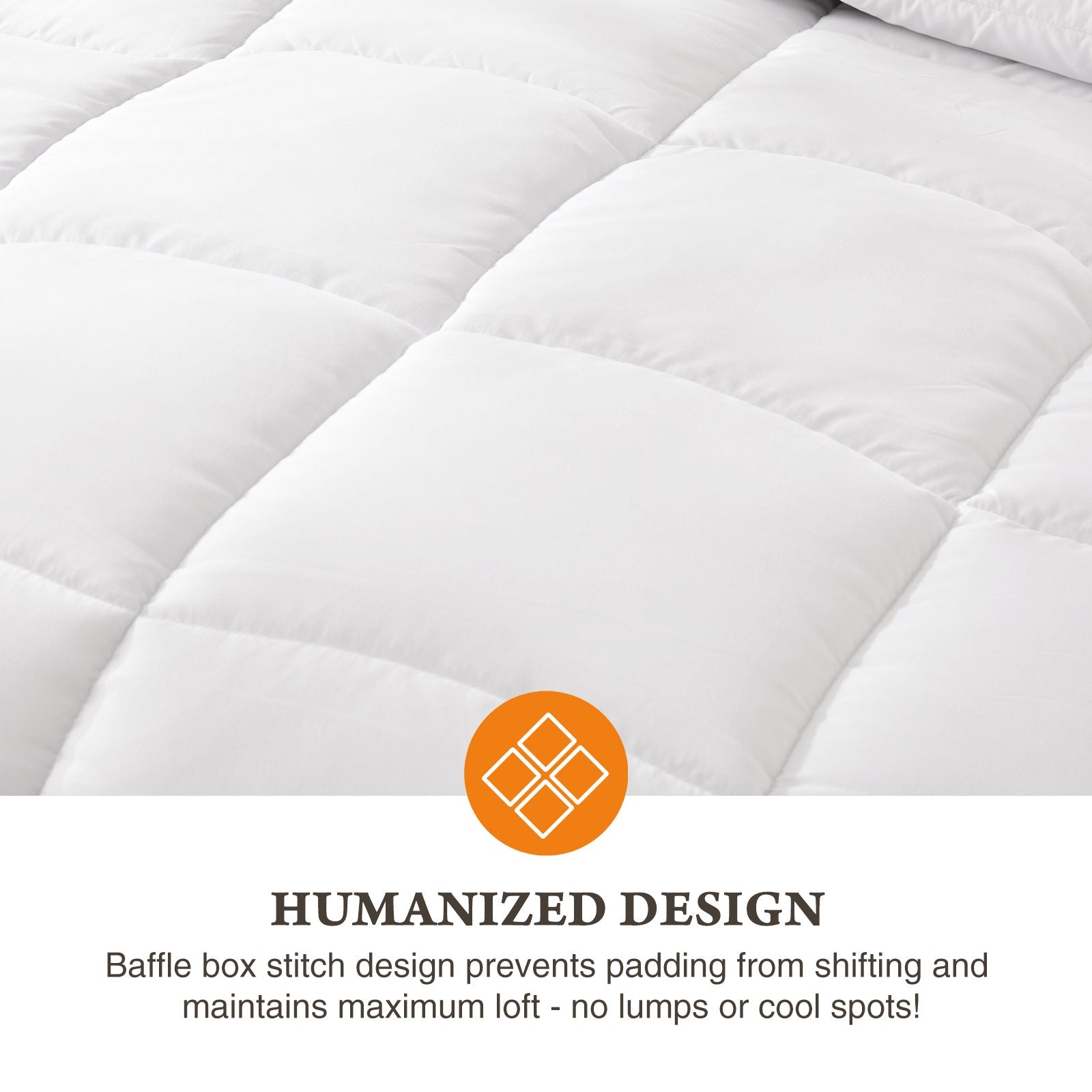 HKM-388563 All-Season Down Comforter - Soft, Warm Quilt in Queen and King Sizes