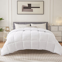 HKM-388563 All-Season Down Comforter - Soft, Warm Quilt in Queen and King Sizes