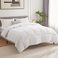 HKM-388563 All-Season Down Comforter - Soft, Warm Quilt in Queen and King Sizes