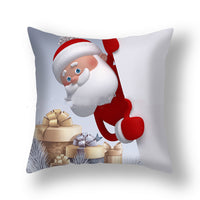 HKM-388627 Christmas Snowman Cushion Cover - Scandinavian Style Polyester Pillowcase 45x45cm