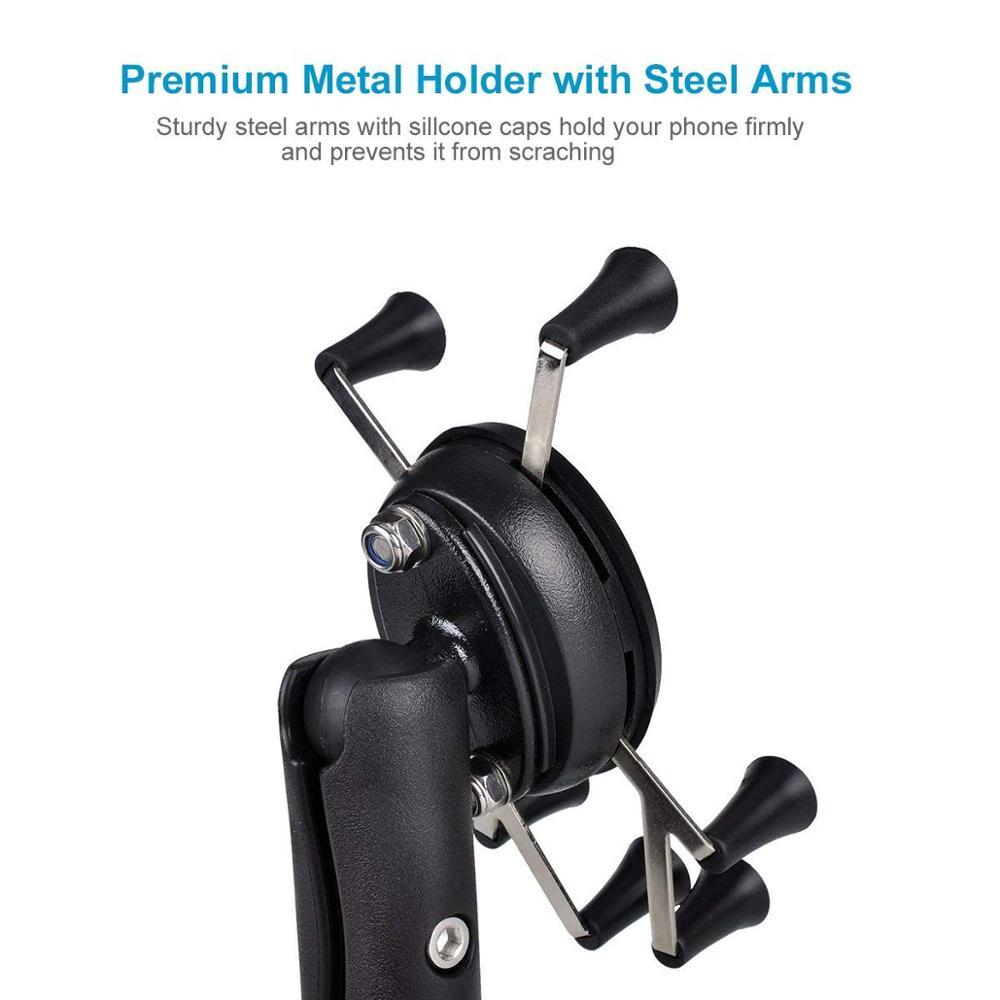 HKM-388627 Mobile Phone Bicycle Mount Bracket - ABS+Silicone - Compatible with Various Models