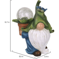 HKM-388691 Dwarf White Beard Resin Garden Statue - Creative Animal Ornament for Outdoor Decor