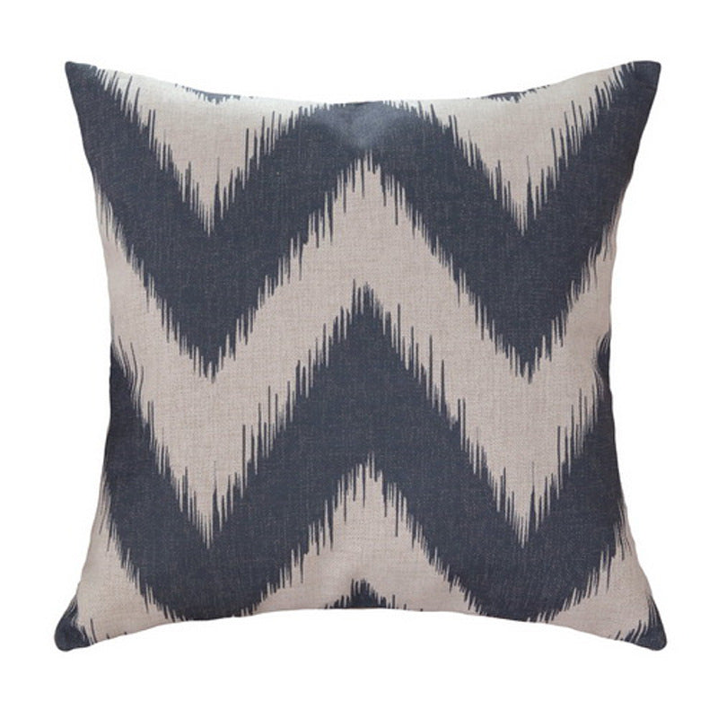 HKM-388691 Geometric Abstract Cotton and Linen Pillow - 45x45cm Filling Material: PP Cotton