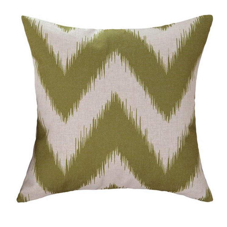 HKM-388691 Geometric Abstract Cotton and Linen Pillow - 45x45cm Filling Material: PP Cotton