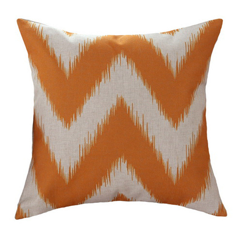 HKM-388691 Geometric Abstract Cotton and Linen Pillow - 45x45cm Filling Material: PP Cotton