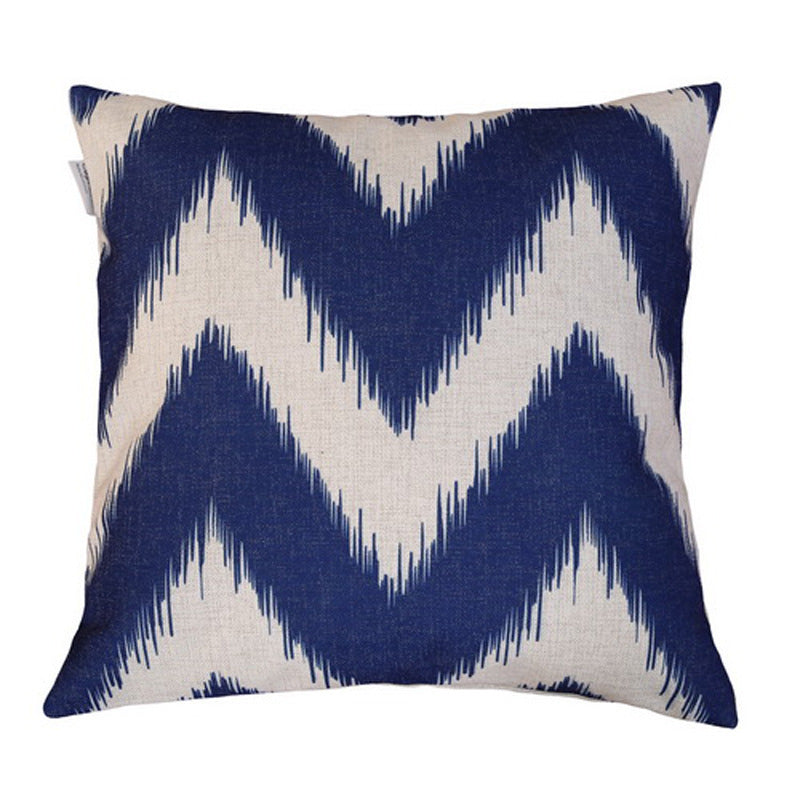 HKM-388691 Geometric Abstract Cotton and Linen Pillow - 45x45cm Filling Material: PP Cotton