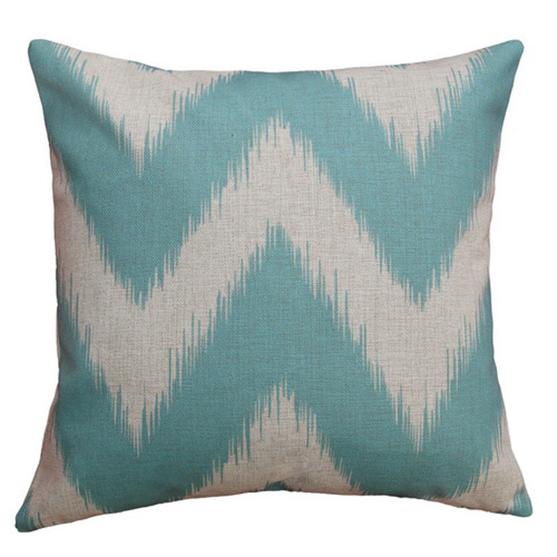 HKM-388691 Geometric Abstract Cotton and Linen Pillow - 45x45cm Filling Material: PP Cotton