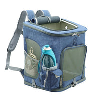 HKM-388755 Transparent Portable Cat Backpack with Soft Padding and Ventilated Design