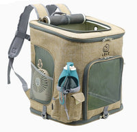 HKM-388755 Transparent Portable Cat Backpack with Soft Padding and Ventilated Design