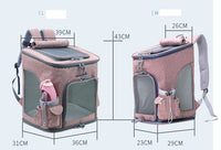 HKM-388755 Transparent Portable Cat Backpack with Soft Padding and Ventilated Design