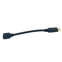 HKM-388819 DisplayPort Male to Female Extension Cable - DP 1.2 Adapter - 4K Resolution Support, 0.3m Length