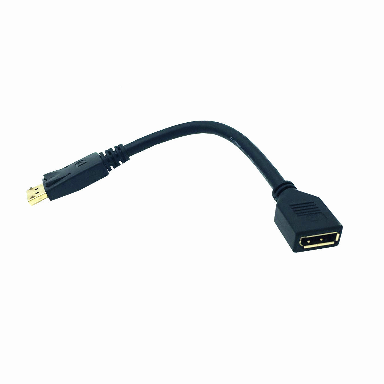 HKM-388819 DisplayPort Male to Female Extension Cable - DP 1.2 Adapter - 4K Resolution Support, 0.3m Length