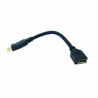 HKM-388819 DisplayPort Male to Female Extension Cable - DP 1.2 Adapter - 4K Resolution Support, 0.3m Length