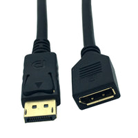 HKM-388819 DisplayPort Male to Female Extension Cable - DP 1.2 Adapter - 4K Resolution Support, 0.3m Length