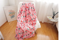 HKM-388883 Soft American Fabric Leisure Blanket - Perfect for Holiday Gifts and Company Events, 270-280gsm