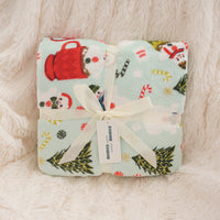 HKM-388883 Soft American Fabric Leisure Blanket - Perfect for Holiday Gifts and Company Events, 270-280gsm