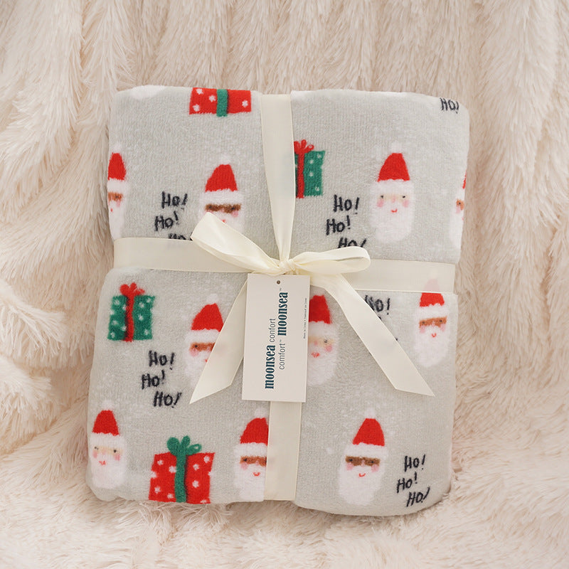 HKM-388883 Soft American Fabric Leisure Blanket - Perfect for Holiday Gifts and Company Events, 270-280gsm