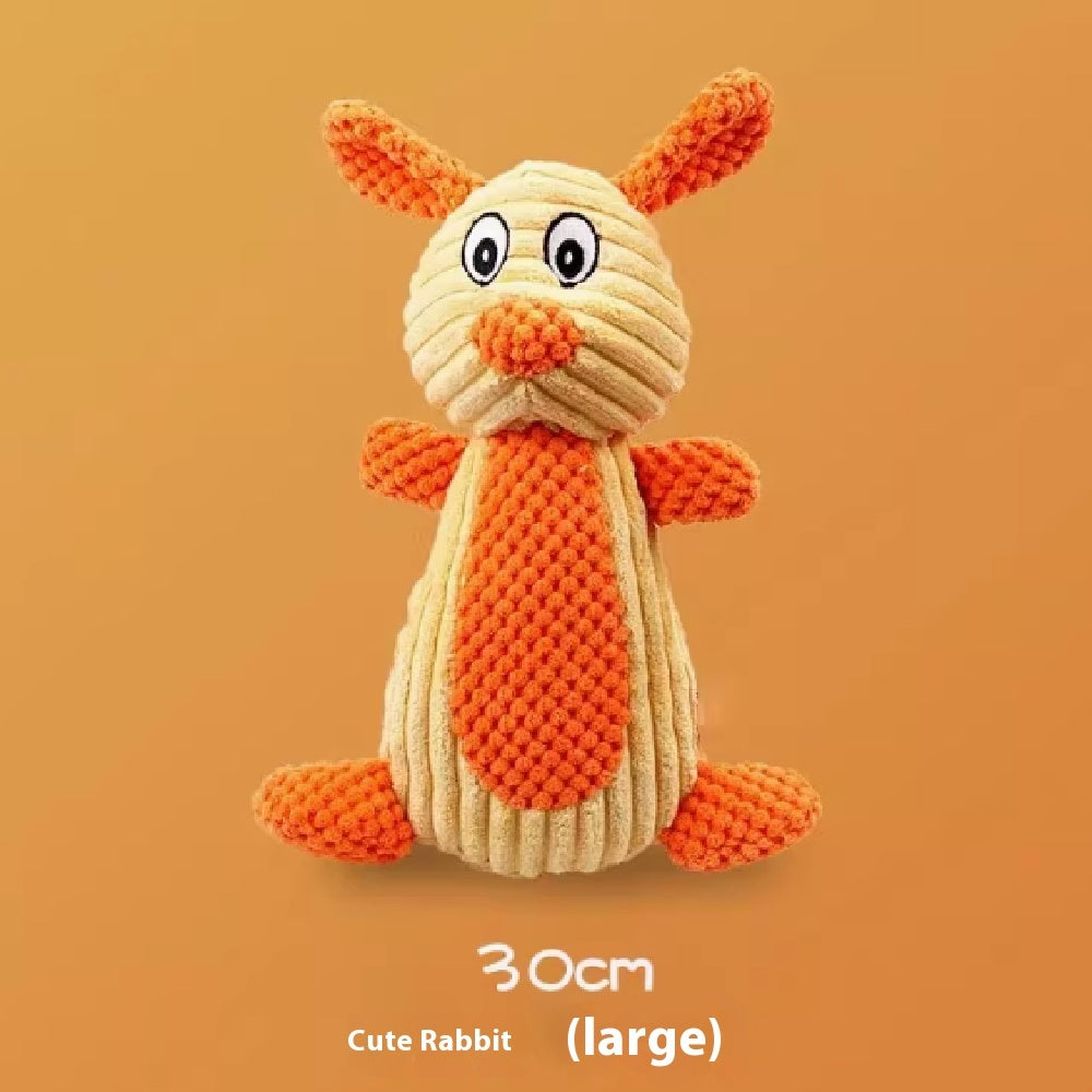 HKM-389011 Plush Dog and Cat Toy with Noise-Making Feature, Bite-Resistant Design