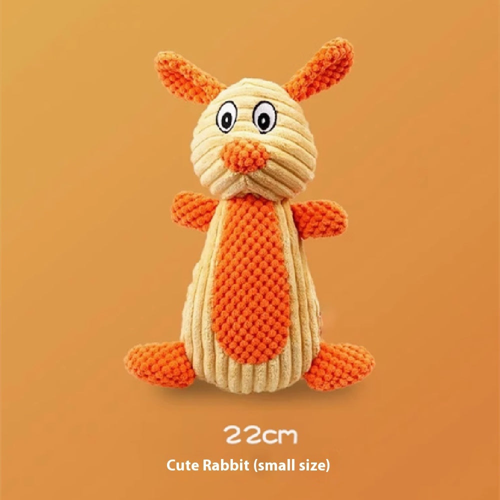 HKM-389011 Plush Dog and Cat Toy with Noise-Making Feature, Bite-Resistant Design