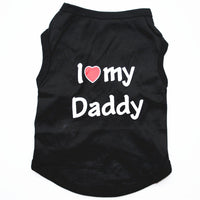 HKM-389139 Classic Pet Vest for Puppies - Love Mom & Love Dad in Various Colors and Sizes