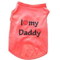 HKM-389139 Classic Pet Vest for Puppies - Love Mom & Love Dad in Various Colors and Sizes