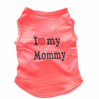 HKM-389139 Classic Pet Vest for Puppies - Love Mom & Love Dad in Various Colors and Sizes