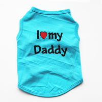HKM-389139 Classic Pet Vest for Puppies - Love Mom & Love Dad in Various Colors and Sizes