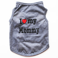 HKM-389139 Classic Pet Vest for Puppies - Love Mom & Love Dad in Various Colors and Sizes
