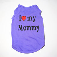 HKM-389139 Classic Pet Vest for Puppies - Love Mom & Love Dad in Various Colors and Sizes