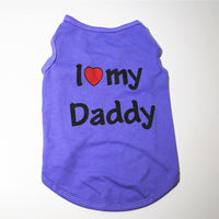HKM-389139 Classic Pet Vest for Puppies - Love Mom & Love Dad in Various Colors and Sizes