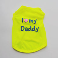 HKM-389139 Classic Pet Vest for Puppies - Love Mom & Love Dad in Various Colors and Sizes