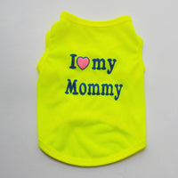 HKM-389139 Classic Pet Vest for Puppies - Love Mom & Love Dad in Various Colors and Sizes