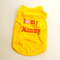 HKM-389139 Classic Pet Vest for Puppies - Love Mom & Love Dad in Various Colors and Sizes