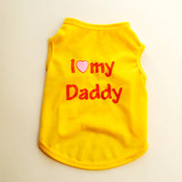 HKM-389139 Classic Pet Vest for Puppies - Love Mom & Love Dad in Various Colors and Sizes