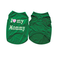 HKM-389139 Classic Pet Vest for Puppies - Love Mom & Love Dad in Various Colors and Sizes