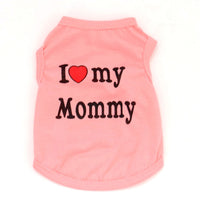 HKM-389139 Classic Pet Vest for Puppies - Love Mom & Love Dad in Various Colors and Sizes