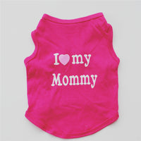 HKM-389139 Classic Pet Vest for Puppies - Love Mom & Love Dad in Various Colors and Sizes