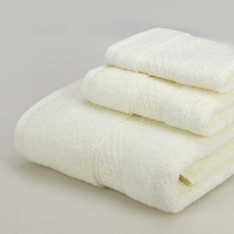 HKM-389139 Cotton Bath Towel Set - 3-Piece Gift Bag Packaging