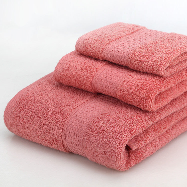 HKM-389139 Cotton Bath Towel Set - 3-Piece Gift Bag Packaging