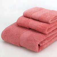HKM-389139 Cotton Bath Towel Set - 3-Piece Gift Bag Packaging