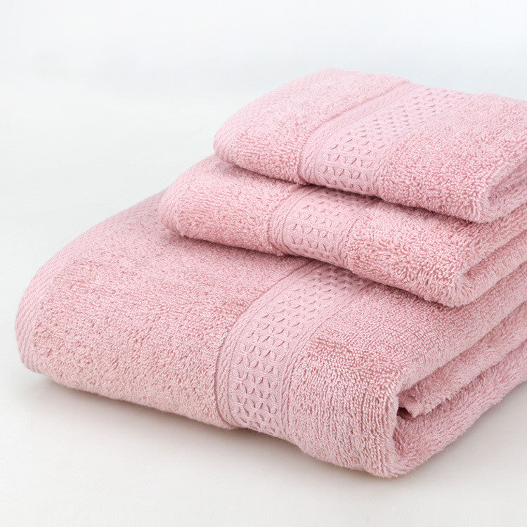 HKM-389139 Cotton Bath Towel Set - 3-Piece Gift Bag Packaging