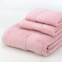 HKM-389139 Cotton Bath Towel Set - 3-Piece Gift Bag Packaging