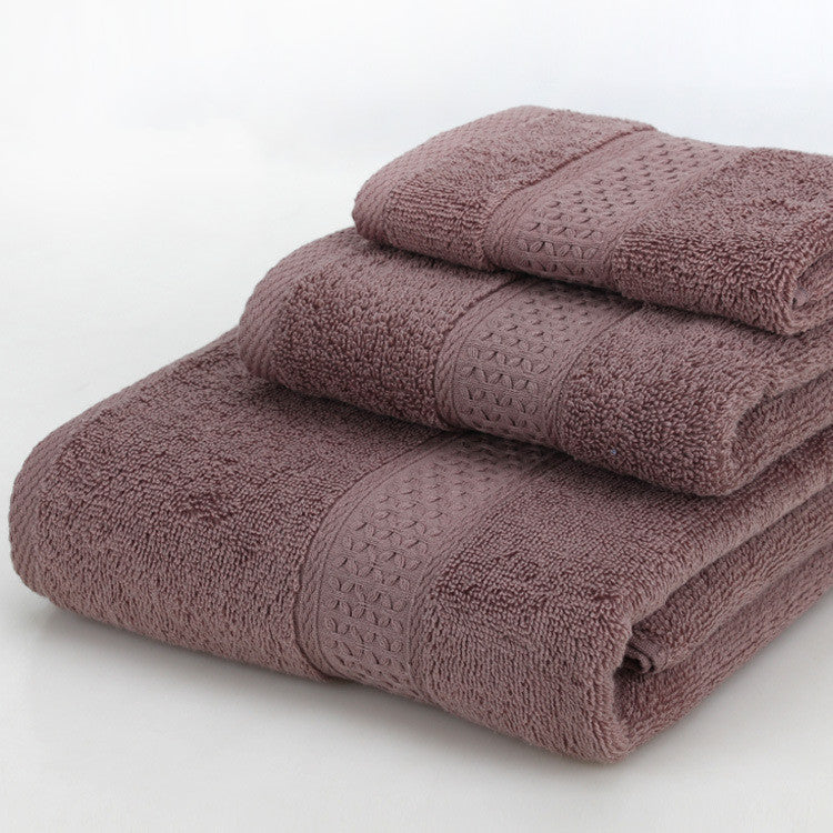 HKM-389139 Cotton Bath Towel Set - 3-Piece Gift Bag Packaging