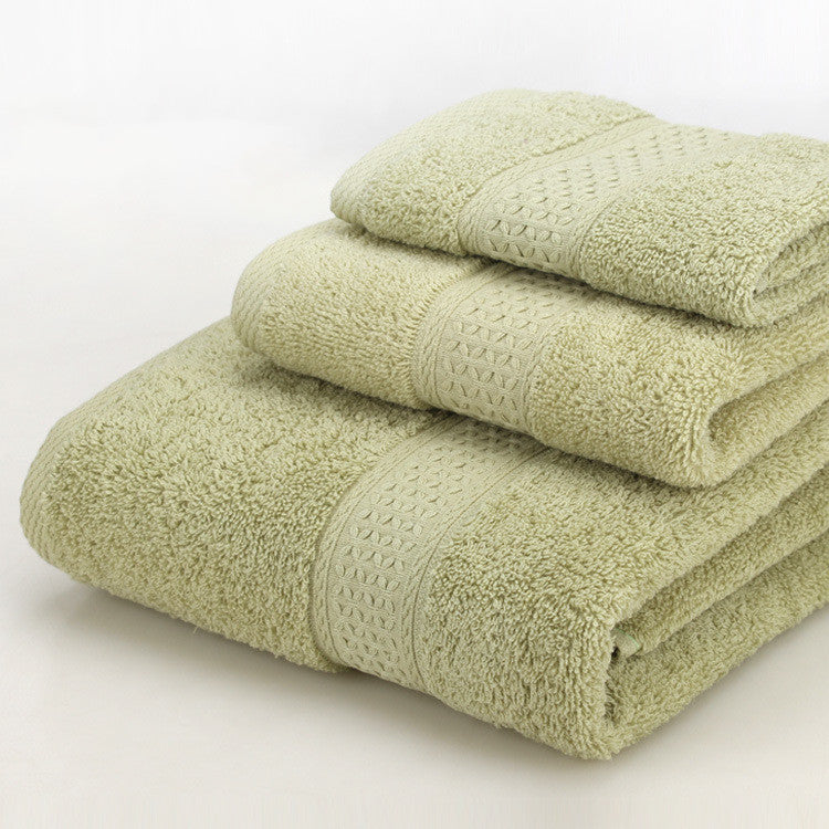 HKM-389139 Cotton Bath Towel Set - 3-Piece Gift Bag Packaging