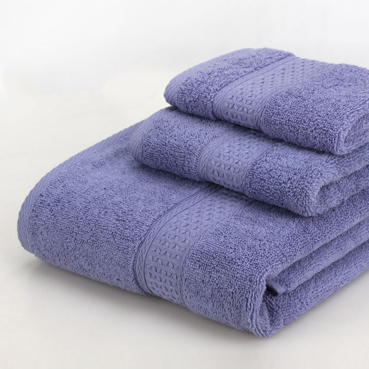 HKM-389139 Cotton Bath Towel Set - 3-Piece Gift Bag Packaging