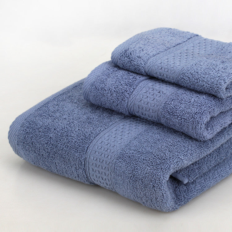 HKM-389139 Cotton Bath Towel Set - 3-Piece Gift Bag Packaging